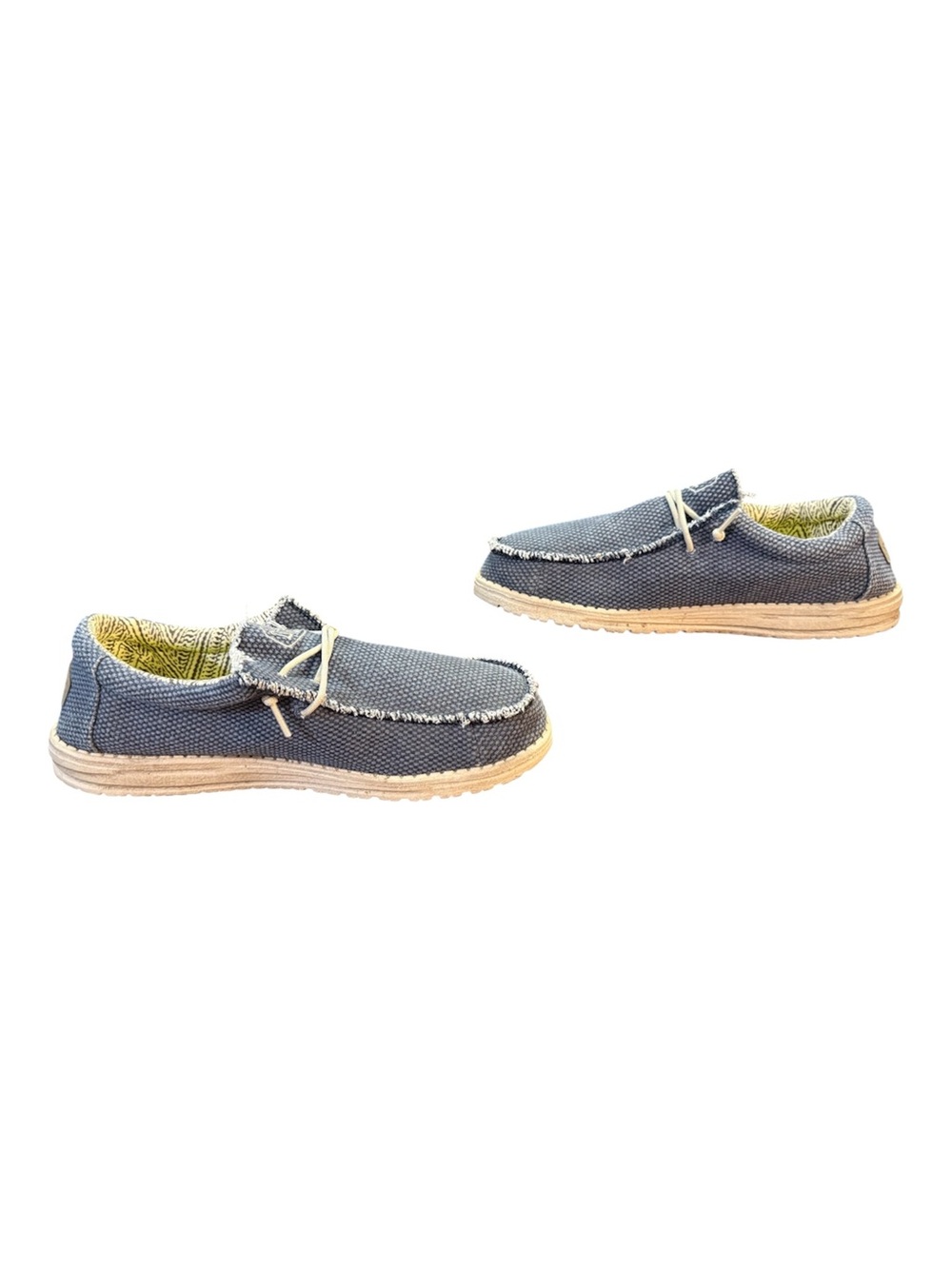 HEY DUDE Wally Braided Loafers Blue Night Men’s Size 10 - Picture 5 of 8